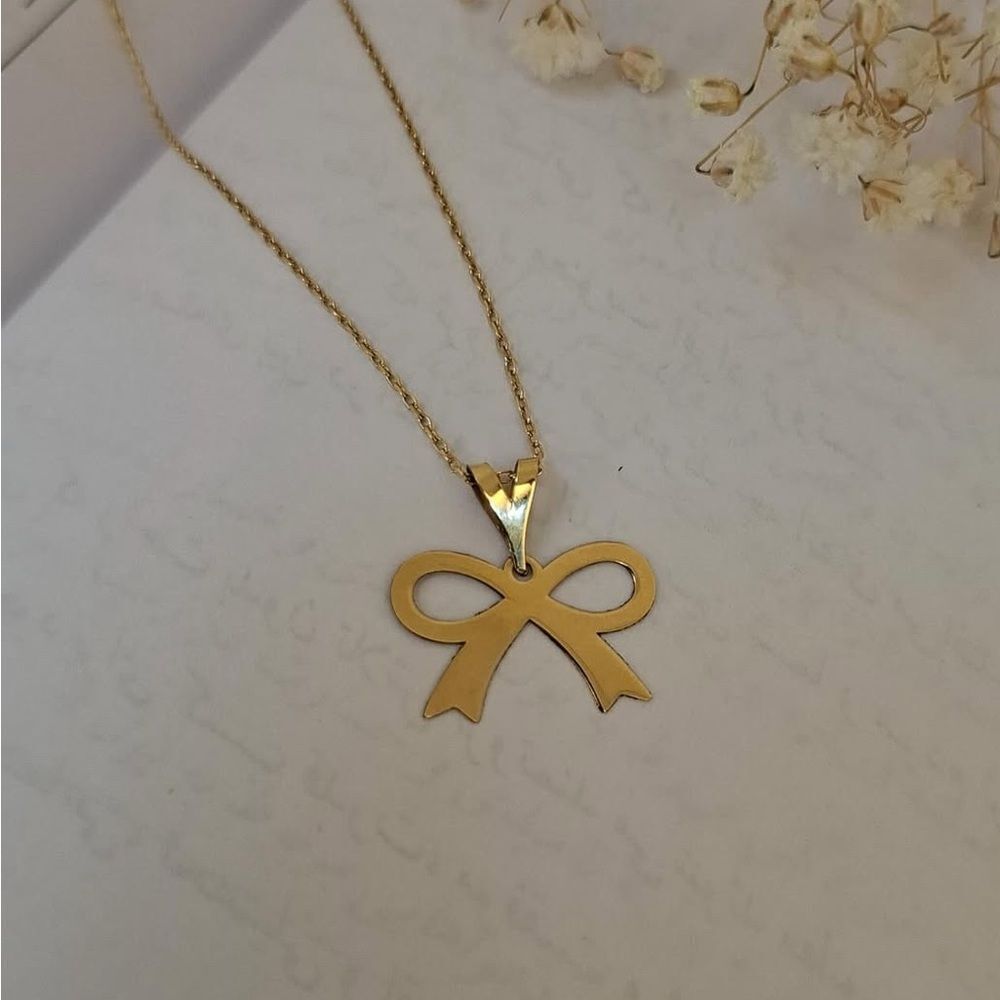 Bow necklace N899